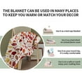 thumbnail image 5 of Maple Leaf Print Throw Blanket - 27x39 Inch Lightweight All-Season Polyester Blanket for Couch, Bed & Camping, 5 of 6