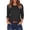 Black, variant on Women's 3/4 Sleeve Crew Neck Cotton T Shirts Soft Stretchy Casual Daily Wear Layering Tops Classic Fit