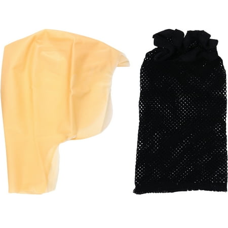 

1 Set Latex Bald Cap Bald Head Cover with Hair Net for Cosplay Dress Up Makeup