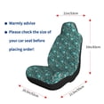 thumbnail image 4 of Zufioo Lephants in the Jungle Print Car Seat Protectors, SUV, Truck, Van Seat Covers - Strap Design, High Elasticity and Dustproof, Car Interior Protectors Auto Parts-2 PCS, 4 of 9