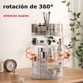 thumbnail image 3 of Organizador De Maquillaje Almacenamiento Con Rotación De 360 Xtellar transparente, 3 of 4