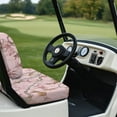 thumbnail image 4 of FUIALDOLG Golf Cart Seat Covers Fit for Club Car Precedent Front Seats Cushion, Pink Camo Hunting Print Golf Cart Front and Back Seat Cushion Cover, No Nails Required, 4 of 8