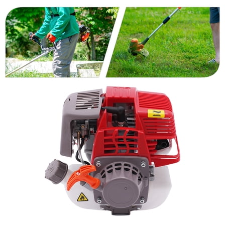 4-Stroke 31cc Gasoline Engine Pull Start Gasoline Engine Single Cylinder Engine 6500RPM 8.66*3.54*9.44in for Agricultural Lawn Mowers and Water Pumps