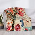 thumbnail image 3 of Naloa Butterflies And Flowers Painting Flannel Fleece Throw Blanket for Bed Couch, Thick Blanket - All Seasons Suitable for Women, Men and Kids-40"x30", 3 of 6