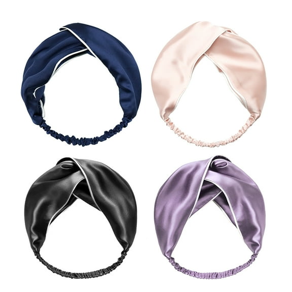 LEORX 4Pcs Headband For Makeup Assorted Color Hair Fixing Women Use