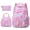 Red, variant on School Backpack Set,Cute School Backpacks,3PCS Back To School Backpack Lightweight Large Capacity Bookbag for College Middle School Daypack