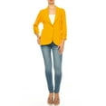 thumbnail image 5 of Women's Versatile Blazer for Work Casual Wear Ruched SleevesSingle Button, 5 of 8