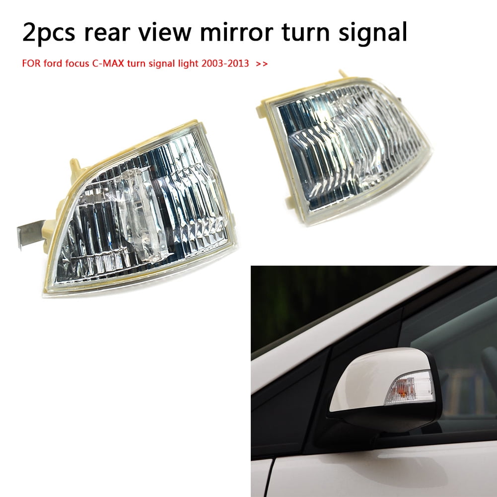 Left & Right Side Rearview Mirror Turn Signal Lamp Light for Ford Focus C-MAX 
