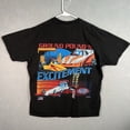 thumbnail image 1 of Vintage 90s NHRA Ground Pounding Drag Racing T Shirt Adult XL Black Mens, 1 of 2