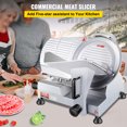 thumbnail image 2 of VEVOR Commercial Meat Slicer, 240W Electric Deli Food Slicer, 10 inch Carbon Steel Blade Electric Food Slicer, 350-400RPM Meat Slicer, 0 - 0.47 inch, 2 of 9