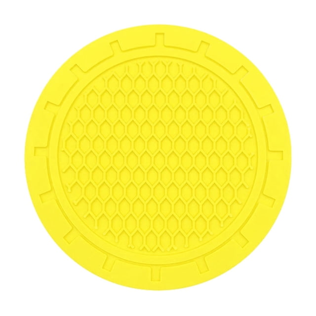 Almohadilla para taza de coche, 4 Uds. Portavasos antideslizante Universal para coche incrustado en adornos de silicona, alfombrilla para accesorios interiores de coche