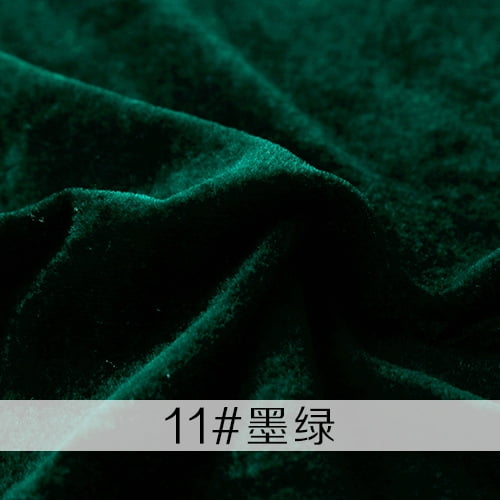 Namzi Sewing & Craft Fabric - dark green Material for Sewing, 1 Piece 1m×1.6m Velvet Sewing Supplies Fabric, Premium Craft Fabric for Stage Curtains, Home Decor & Upholstery