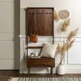 thumbnail image 5 of Atticus 68" Solid Wood Hall Tree With Drawer in Walnut, 5 of 12