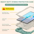 thumbnail image 7 of For Samsung Galaxy Tab A7 Lite Case 8.7 inch SM-T220/T225/T227, 360 Hand Strap, Shoulder Strap, Kickstand, Rugged Drop Protection, Emerald Green, 7 of 7
