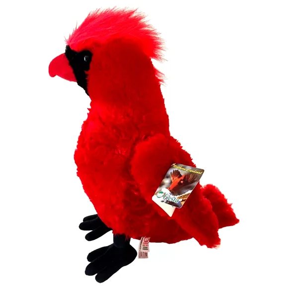 Large Red Cardinal Bird Plush Toy 18 inch tall