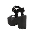 thumbnail image 4 of Tacones Chunky Mujer Casuales Kipon Hebilla Comodos negro 24, 4 of 5