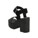 thumbnail image 4 of Tacones Chunky Mujer Casuales Kipon Hebilla Comodos negro 25, 4 of 5