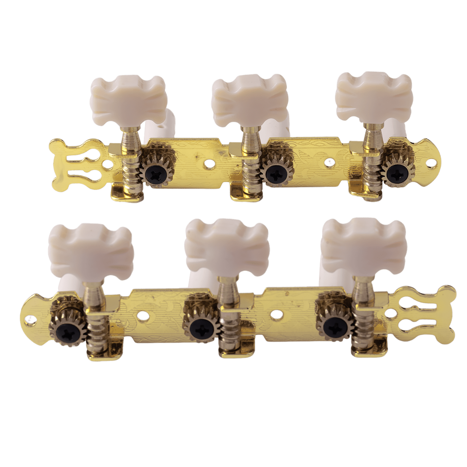LOOKSEVEN Classical Guitar String Tuners Keys Machine Heads Tuning Peg 3 Left 3 Right Gold
