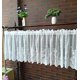 thumbnail image 1 of Topmodehome Cenefas de encaje blanco para ventanas de 52.4 x 15.7 in, cortina semitransparente bordada floral de encaje para cocina, cafetería, comedor, baño, 1 pieza (blanco), 1 of 1