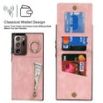 thumbnail image 4 of Dteck for Samsung Galaxy Note20 Ultra Case with Card Holder, RFID Blocking PU Leather Galaxy Note20 Ultra Wallet Case with Ring Kickstand, Magnetic Back Flip Case Note20 Ultra 5G Slim Cover,Pink, 4 of 8
