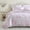 A09-Floral Pink, variant on Pink Ruffled Quilt Queen Size Stone-Washed Microfiber Lightweight Crinkled Farmhouse Rustic Shabby Chic, 3 Piece Reversible Bedspread Pillow Shams All Season Bedding Set