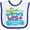 White and Royal, variant on Inktastic Daddy is Worlds Best Wrestling Coach Boys or Girls Baby Bib