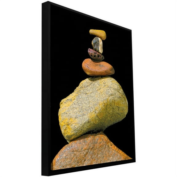 ArtWall Dean Uhlinger "Cairn Study" Floater Framed Gallery-Wrapped Canvas