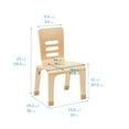 thumbnail image 2 of ECR4Kids Stackable Bentwood Chair, 12in Seat Height, Montessori Furniture, Natural, 2-Pack, 2 of 9