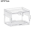 thumbnail image 1 of Acrylic Jumping Spider Enclosure, Transparent Reptile Terrarium Enclosure, Small Reptiles Habitat Tank Breeding Box for Tarantula Insect Snake Lizard, 1 of 7