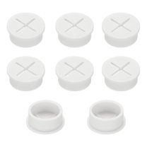 Uxcell Wire Rubber Grommets Desk Grommet Cable Grommet Hole Cover Cord Organizer Cable Pass Through for Office Home Table White 4/5 Inch
