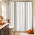 thumbnail image 2 of Brown Lines Shower Curtain, Waterproof Shower Curtains for Bathroom, Modern Simple Vertical Stripes Washable Fabric Bathtub Curtain Set Bath Decor with 12 Hooks 48"x72", 2 of 8