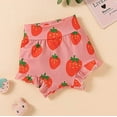 thumbnail image 5 of Styles I Love Infant Baby Girls Daddy's Girl and My Mommy's Bodysuit and Ruffle Shorts, Headband 3pcs Short Sleeve Outfit (18 Months, Strawberry), 5 of 7