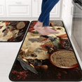 thumbnail image 2 of Kitchen Mats for Floor 2 Piece，Anti Fatigue Floor Mat for Kitchen，Kitchen Floor Mats for in Front of Sink and Black Kitchen Matt for Standing for Home Kitchen Decor or Office 17"X30"+17"X47", 2 of 6
