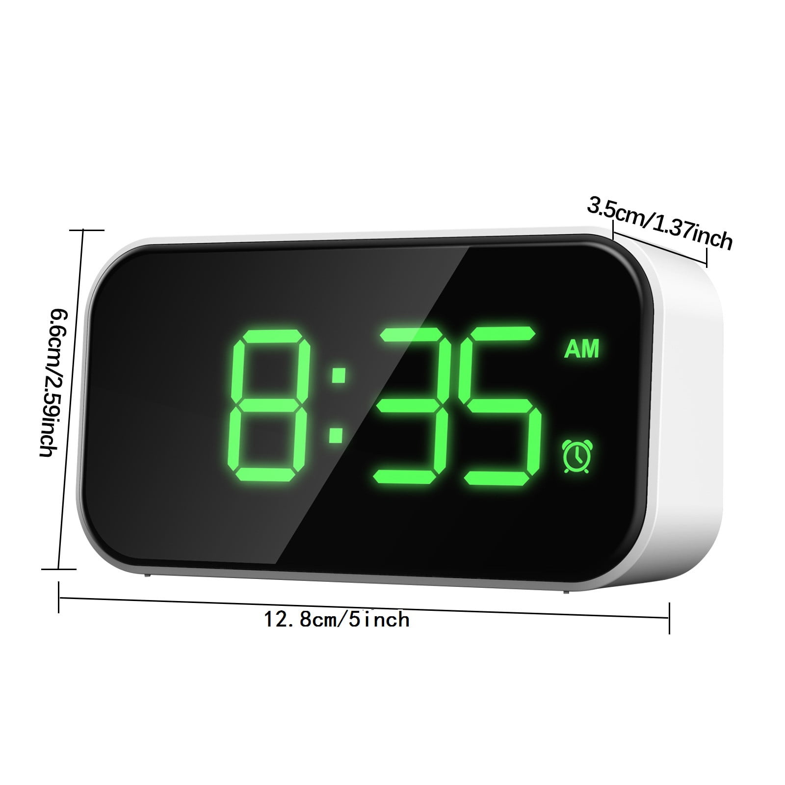 ved siden af Flytte kontrast Small LED Digital Alarm Clock with Snooze, Easy to Set, Full Range  Brightness digital clock battery operated - Walmart.com