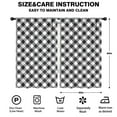 thumbnail image 2 of Blackout Kids Curtains,Black White Checkerboard Checkered Pattern Childrens Insulated Curtains Set Of 2,Bedroom Essentials,Toddler Room Decor 52"x84", 2 of 5