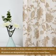 thumbnail image 4 of DriftAway Freda Jacobean Floral Linen Blend Lined Thermal Insulated Room Darkening Blackout Grommet Window Curtains 2 Layers 2 Panels Each 52 Inch by 63 Inch Taupe Beige, 4 of 7