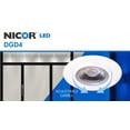 thumbnail image 2 of Nicor Lighting DGD411205KRDBK 4 in. Black LED Gimbal Recessed Downlight - 5000K, 2 of 4
