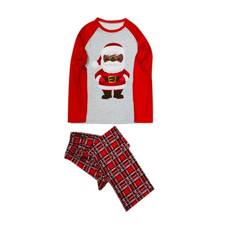 

LWZWM Matching Family Pajamas Sets Xmas Funny Gnome Print Pjs Plaid Holiday Sleepwear Christmas Pajamas Loungewear for Family Plaid Blouse+Pants Family Pajamas Mom M