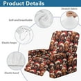 thumbnail image 4 of Yuyamidu Christmas Reclining Chair Covers 4 Pieces Dachshund Recliner Sofa Slipcovers with Pocket Breathable Lazyboy Cover for Recliner Chair Gift for Housewarming, 4 of 8