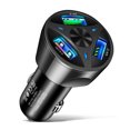 thumbnail image 1 of Tmvgtek Cargador De Coche Usb De Carga Rápida Qc3.0 Adaptador De Encendedor De Cigarrillos De 3 Puertos (Negro), 1 of 9