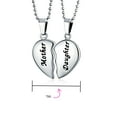 thumbnail image 4 of Bling Jewelry Womens Mother Daughter Split 2 pcs Breakable Heart Puzzle Pendant Necklace Stainless, 4 of 5