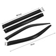 thumbnail image 5 of For 2003-2008 Honda Pilot Window Visor Vent Sun Wind Deflector Rain Guards 4pcs, 5 of 12