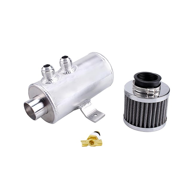 Lata De Captura De Aceite, Lata De Captura De Aceite Con Deflector Cepillado Universal De 750Ml Con Filtro De Ventilación, Lata De Aceite De Motor De Coche De Aleación De Aluminio, Jarra Transpirable Advancent VI009084-02