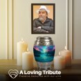 thumbnail image 3 of Yatskia Blue Waterfall Mini Holder Cremation Urn for Adult Ashes Men and Women, Little Funeral Urns for Human Ashes, (Monar Pack of 2, 3 Inch), 3 of 8