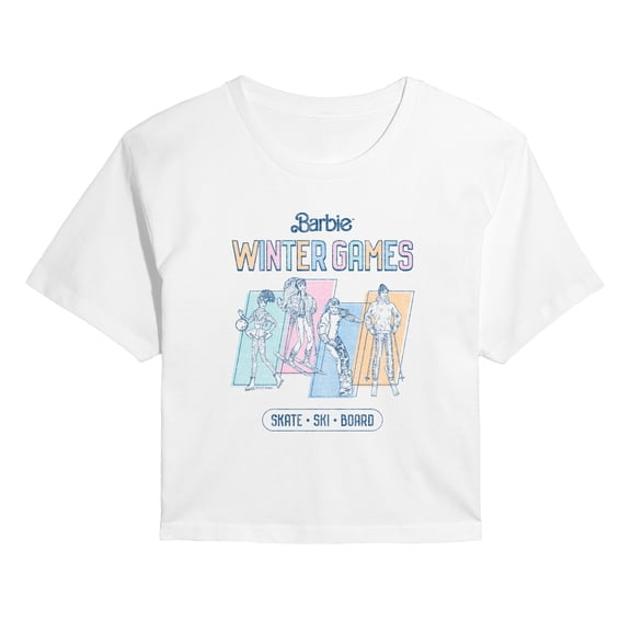 Barbie - Barbie Winter Games Cropped Graphic T-Shirt