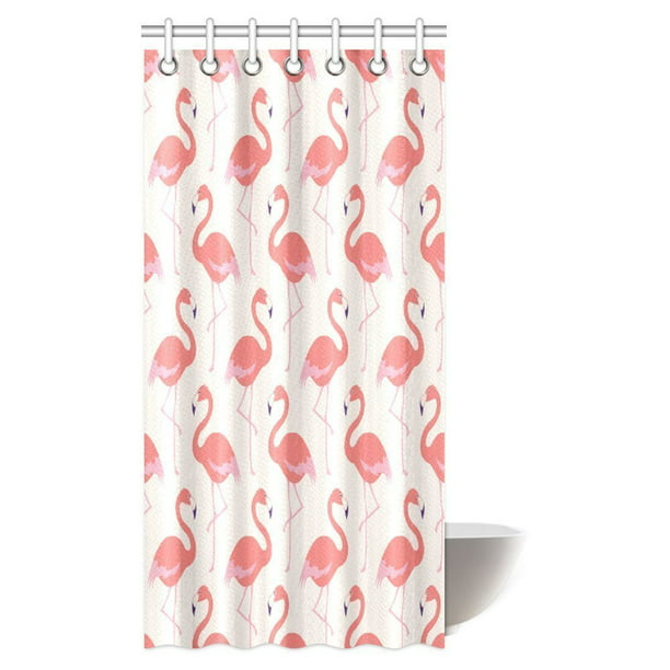 Mypop Flamingo Decor Natural Life, Wildlife Shower Curtains Sets