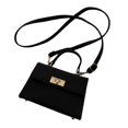 thumbnail image 4 of Bolso de hombro tipo bandolera para mujer, elegante, con correa ajustable Negro, 4 of 9