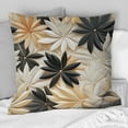 thumbnail image 2 of Designart "Serene Minimalist Florals in Black and White" Cottage Printed Throw Pillow, 2 of 5