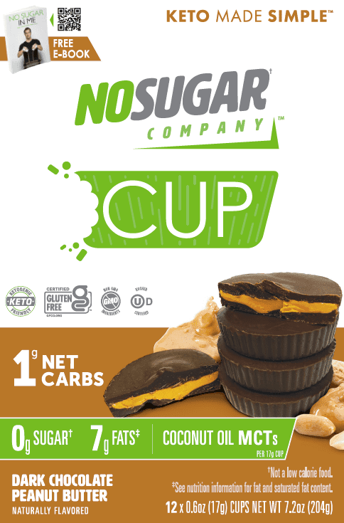 No Sugar Keto Cups, Chocolate Peanut Butter, 7.2 oz., 12 Ct.