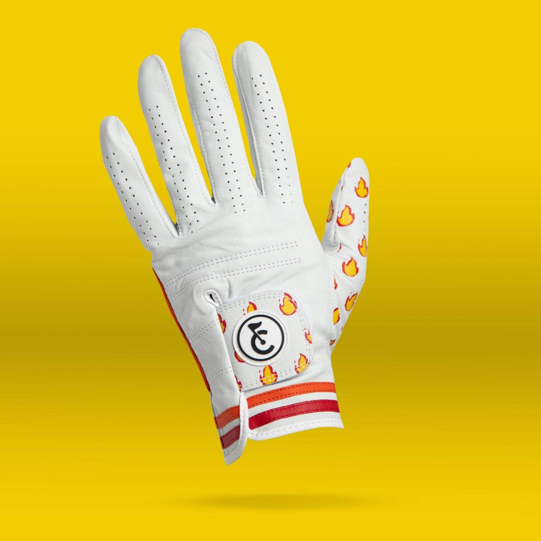 Hot Hand Flame Golf Glove | Premium Cabretta Leather & Supportive Palm Pad